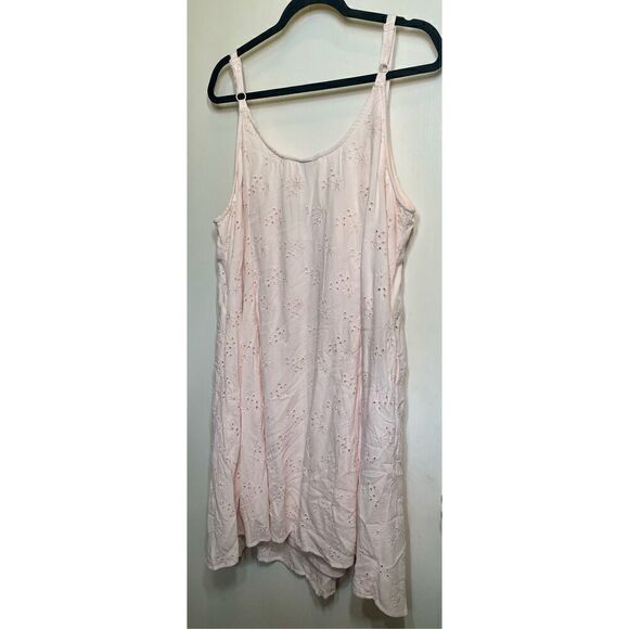 Torrid Trapeze Cami Dress - Eyelet Crepe Light Pink size 2X NWT - Picture 16 of 16